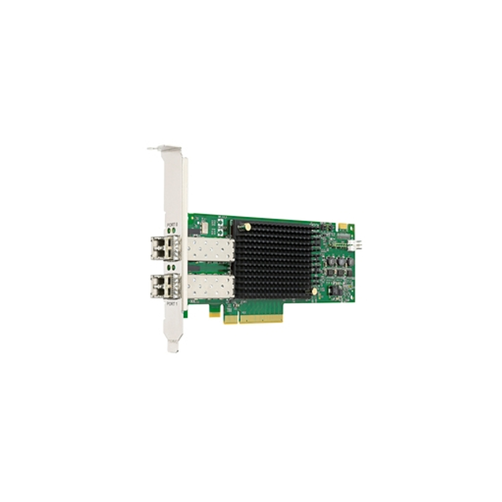 BROADCOM LPe32000 Series Emulex G6 Network Card Fiber Channel Adapter Dual-Port 32Gb SFP+ LPE32002-AP incl. Transceiver