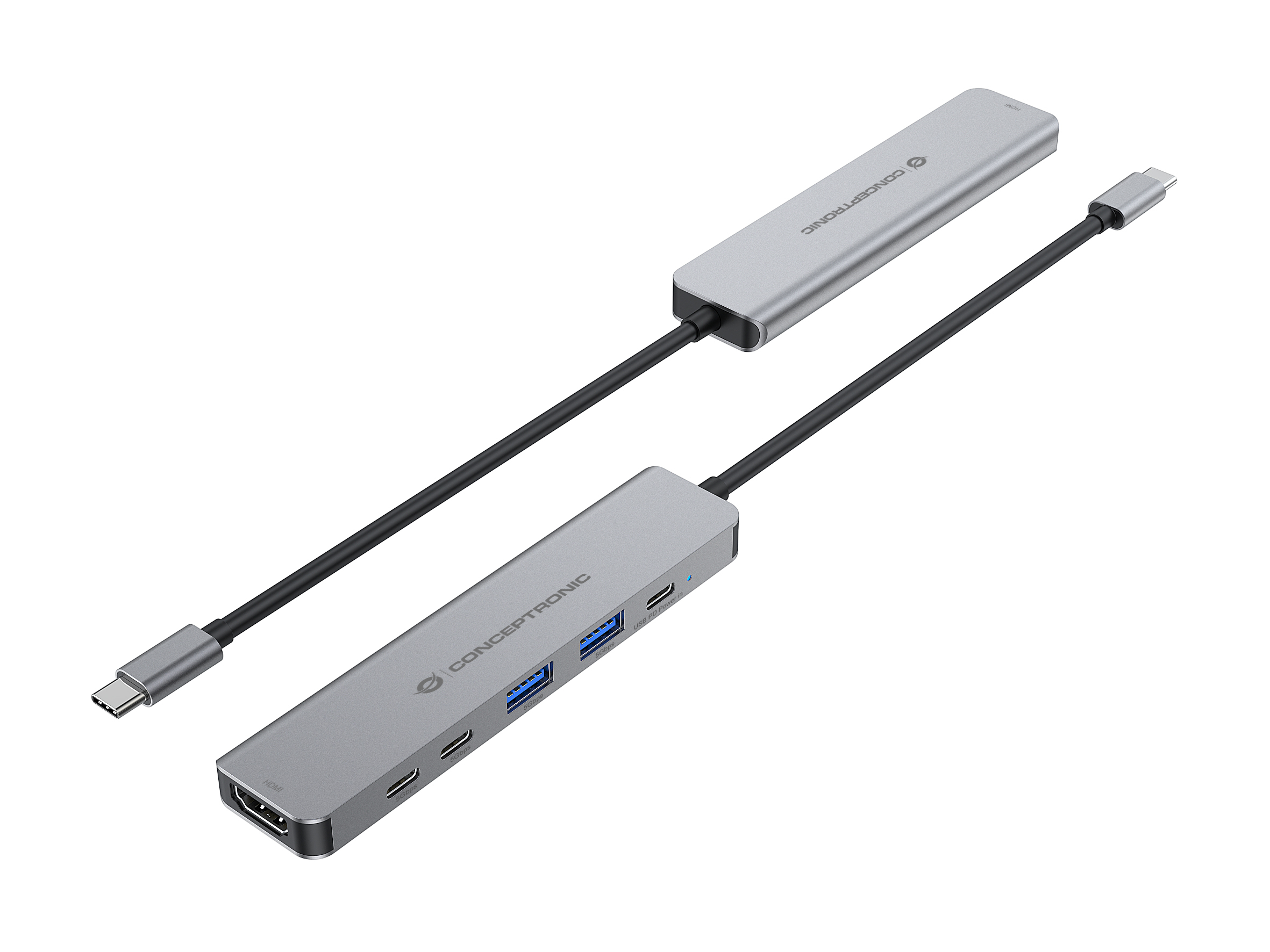 Conceptronic 6-in-1 Docking Station USB 3.2 Gen 1 HDMI