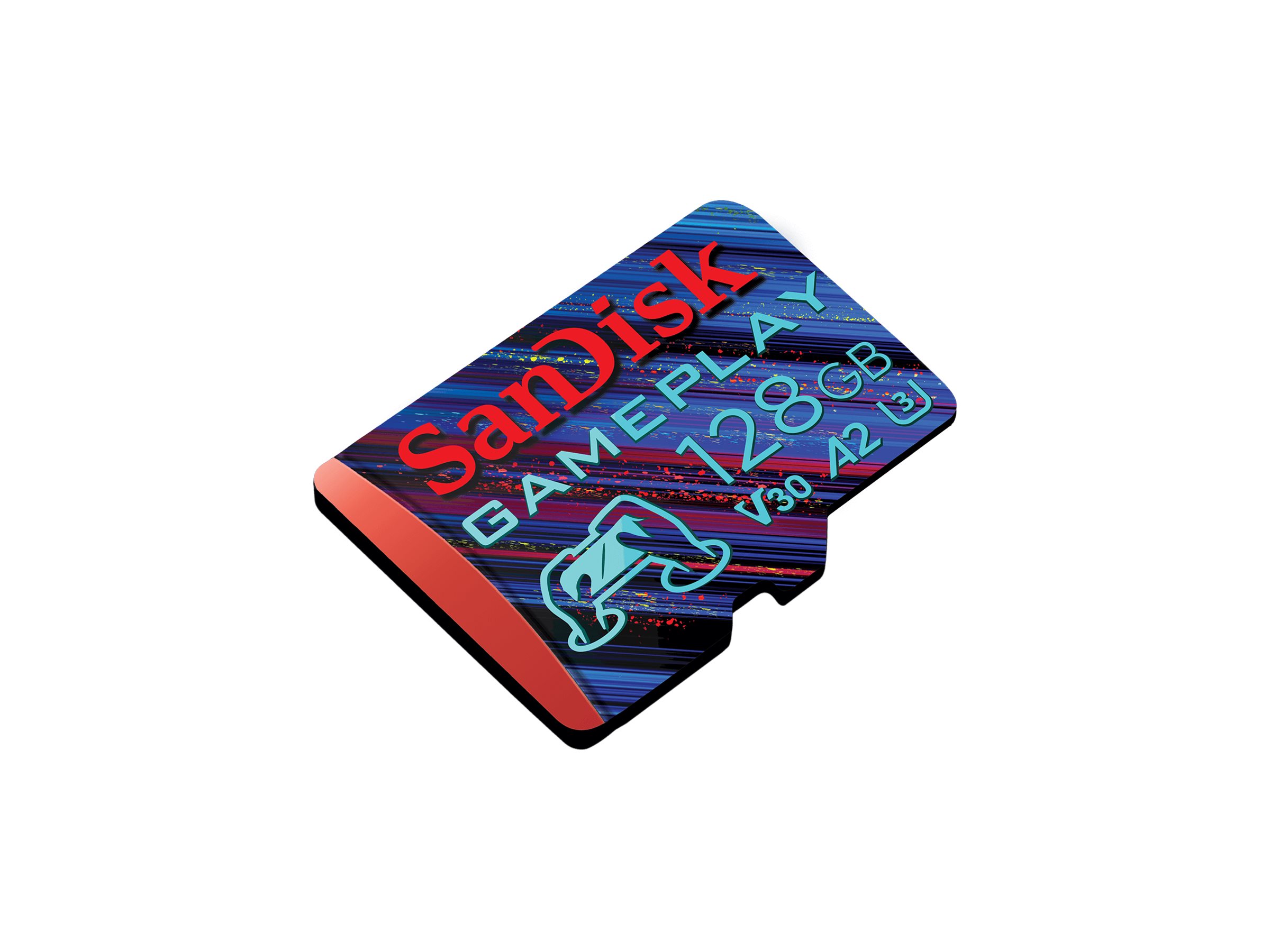 SanDisk GamePlay microSDXC 128GB 190MB/s UHS-I - Extended Capacity SD (MicroSDHC)