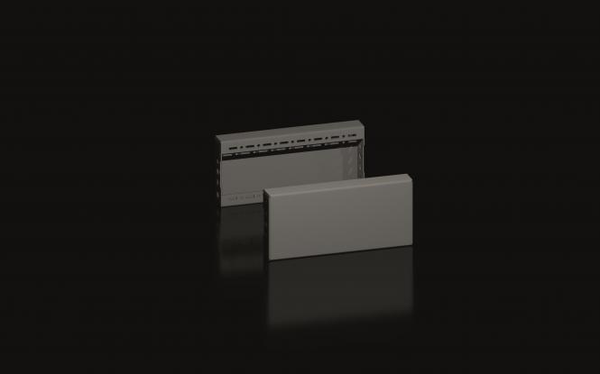 Rittal VX Plinth panel side H100mm for D400mm