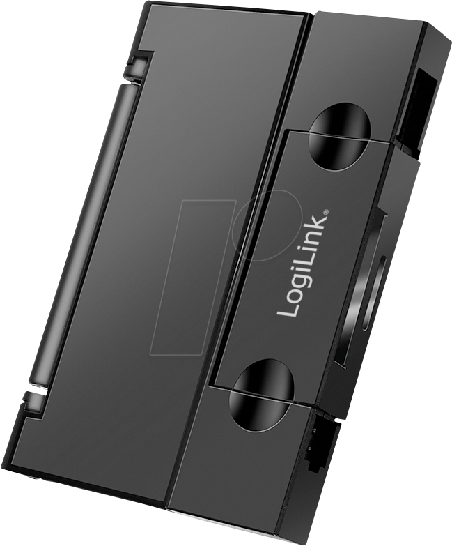 LogiLink Card Reader USB 3.2 Gen 1 SD/microSD with Card Storage Black - Card Reader - Micro SD