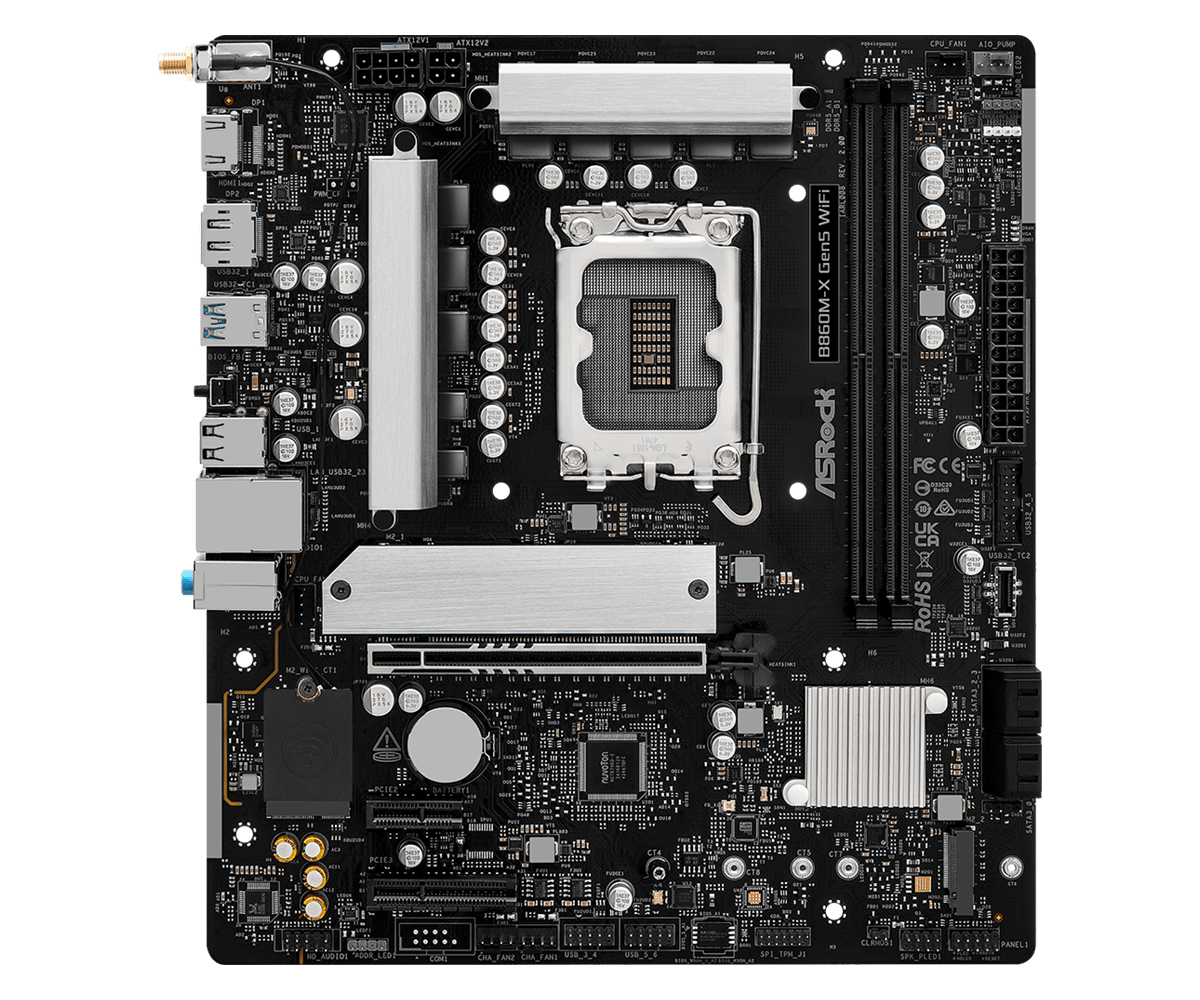 ASRock 90-MXBSF0-A0UAYZ Access Control Reader B860M-X Mainboard
