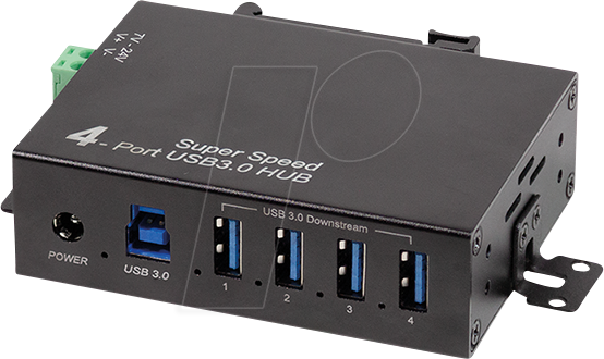 LOGILINK UA0443 USB 5 GB/S INDUSTRIAL HUB 4X USB-A