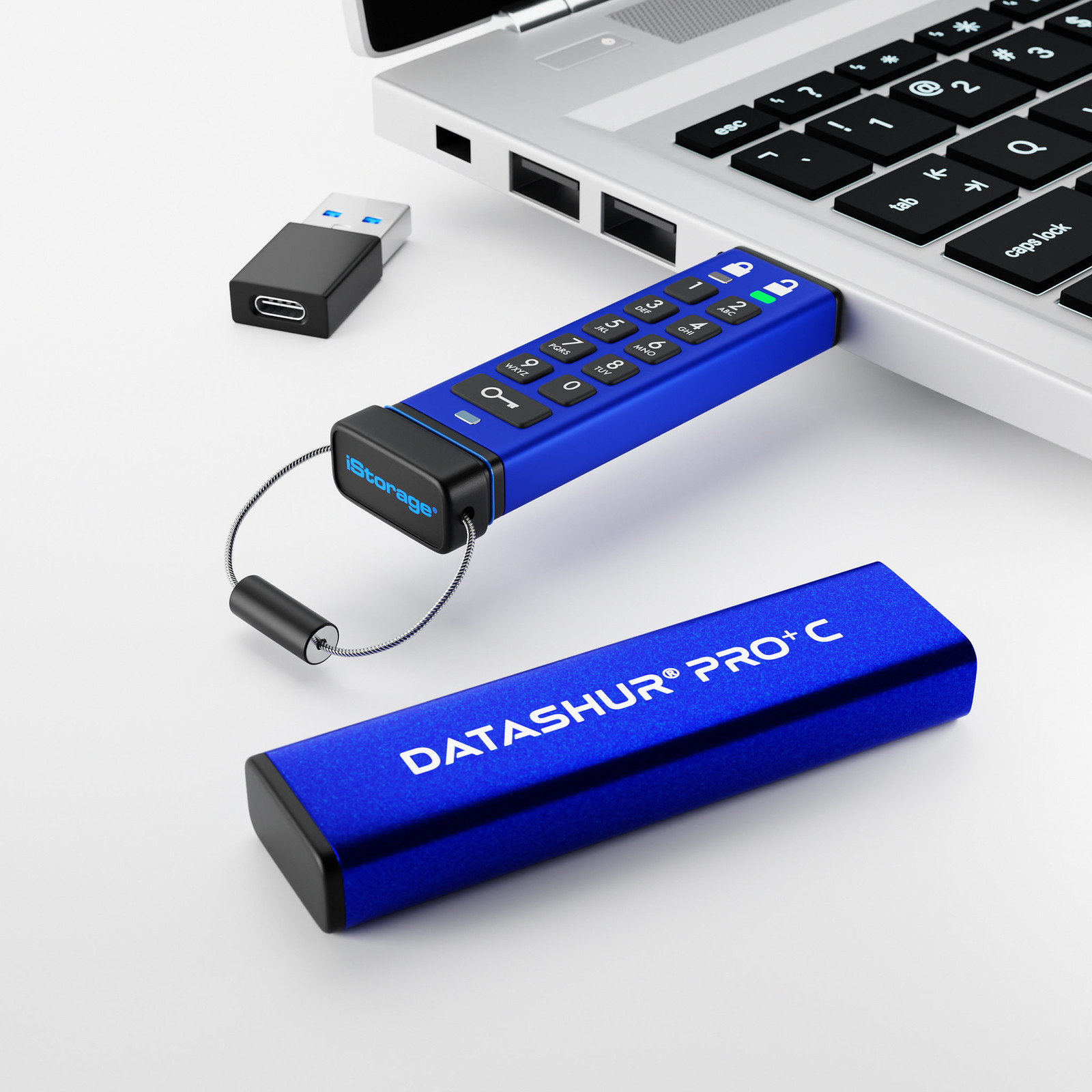 iStorage datAshur Pro+C 512GB USB-C memory stick