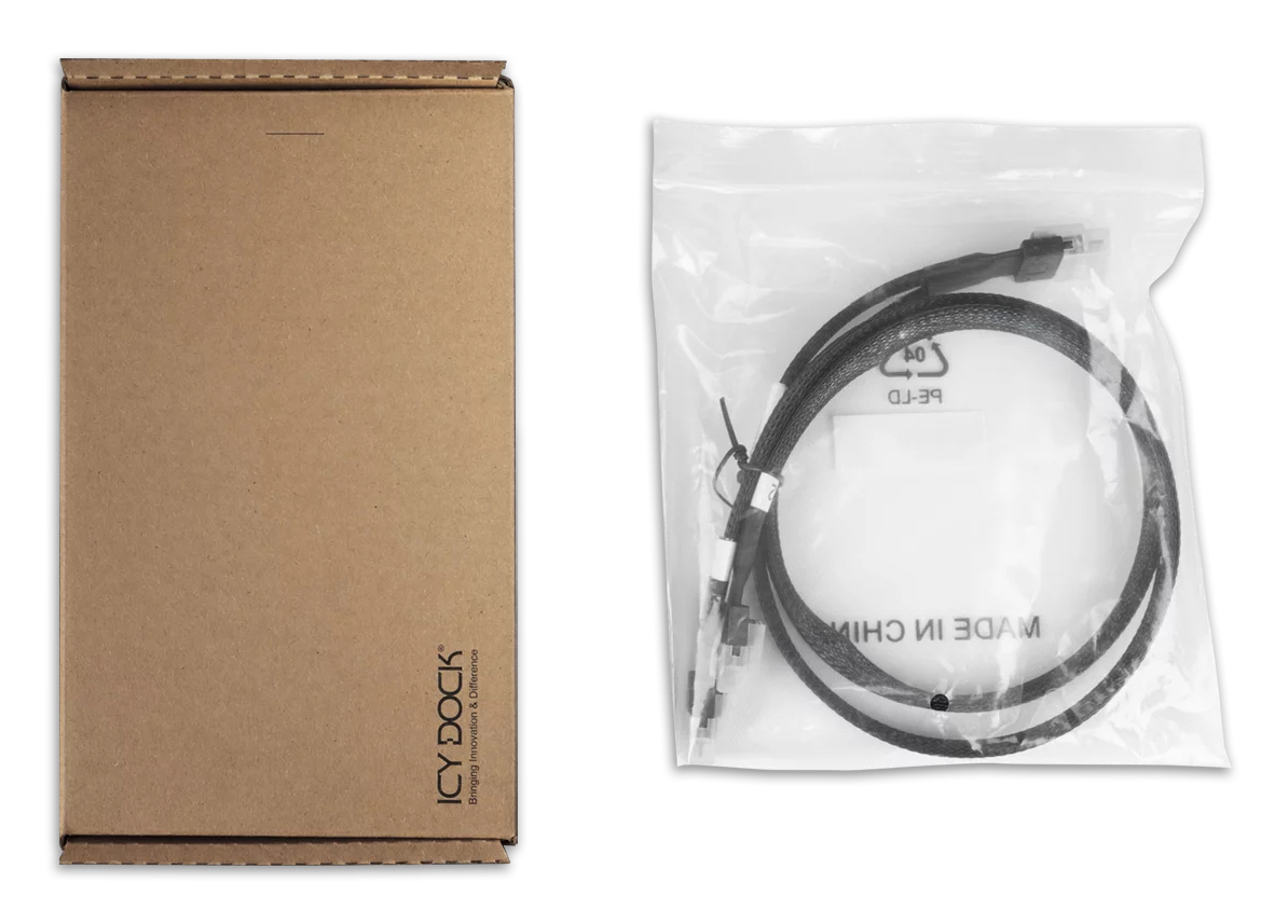 Icy Dock SlimSAS 8i to 2x 4i Cable