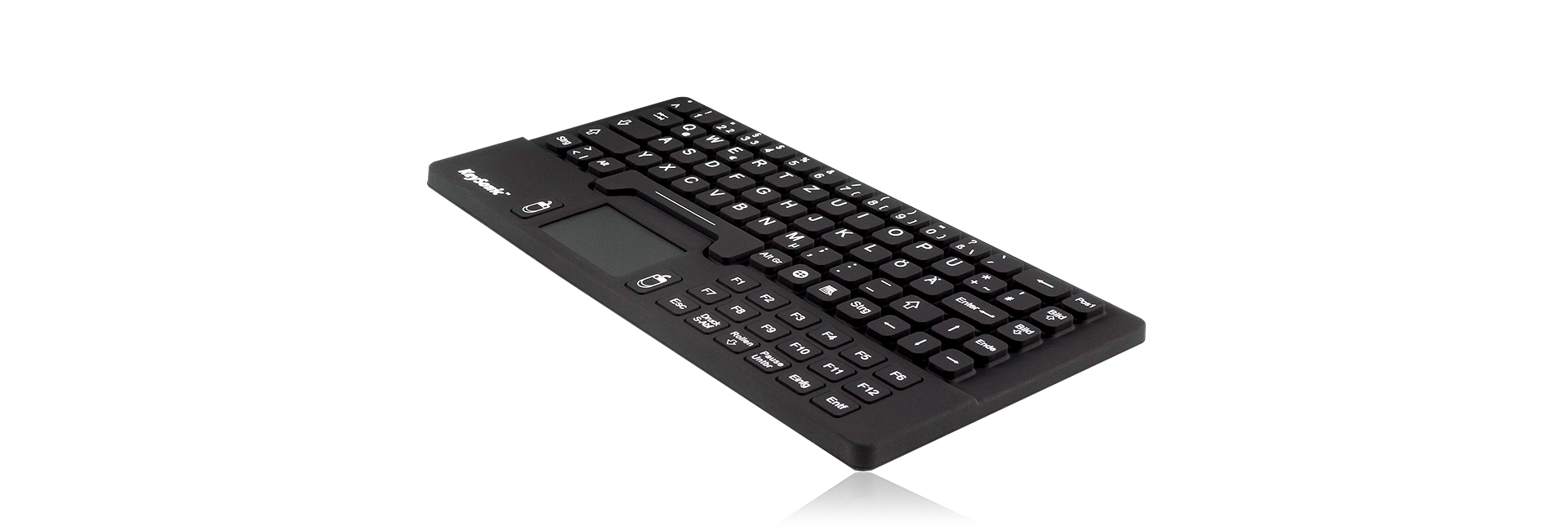 ICY BOX KeySonic KSK-5031IN - Mini - USB - Membrane - QWERTZ - Black