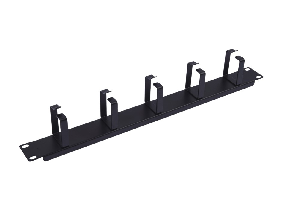 EQUIP 19" KABELMANAGEMENT 5X METALLRINGE PLASTIK 1U