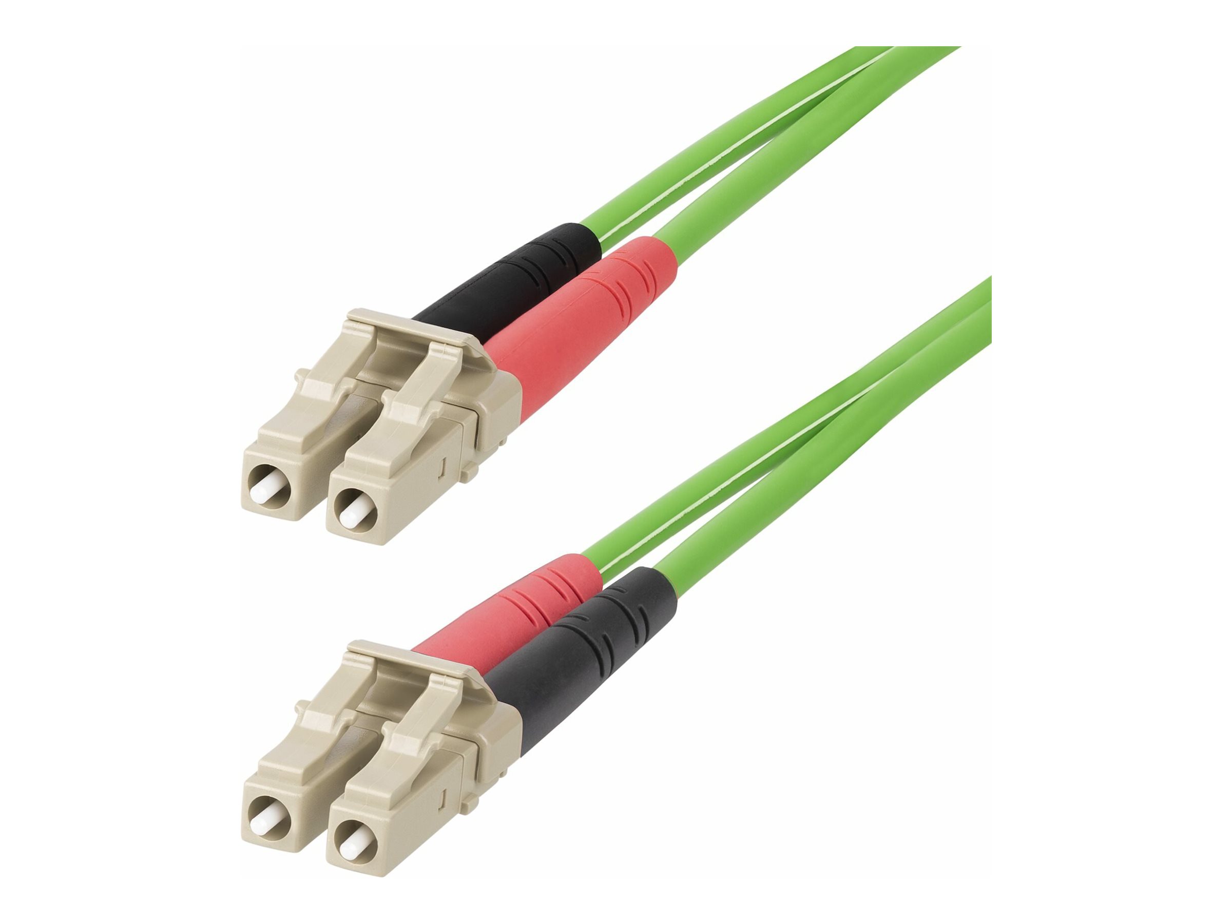 StarTech.com 10m (30ft) LC to LC (UPC) OM5 Multimode Fiber Optic Cable, 50/125µm Duplex LOMMF Zipcord, VCSEL, 40G/100G, Bend Insensitive, Low Insertion Loss, LSZH Fiber Patch Cord