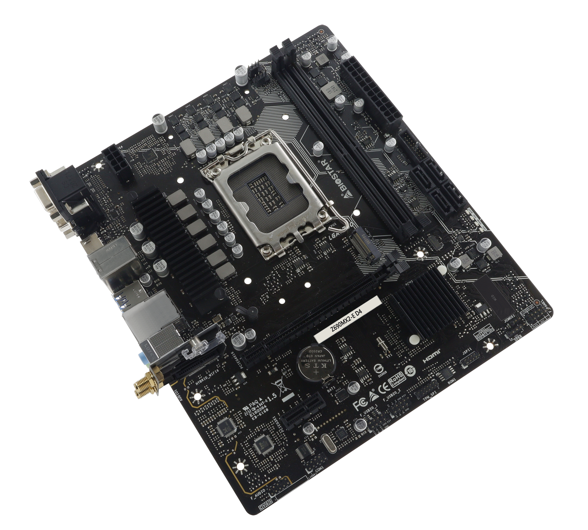 Biostar Z690MX2-E D4, Intel, LGA 1700