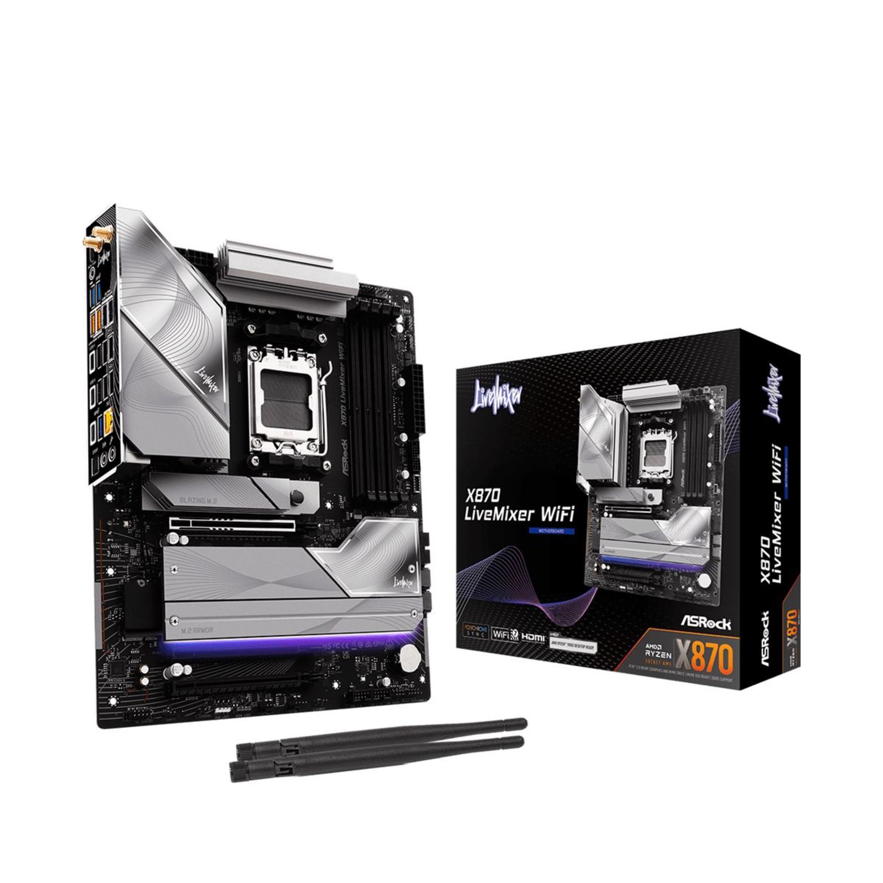ASRock 90-MXBTA0-A0UAYZ Access Control Reader Mainboard X870
