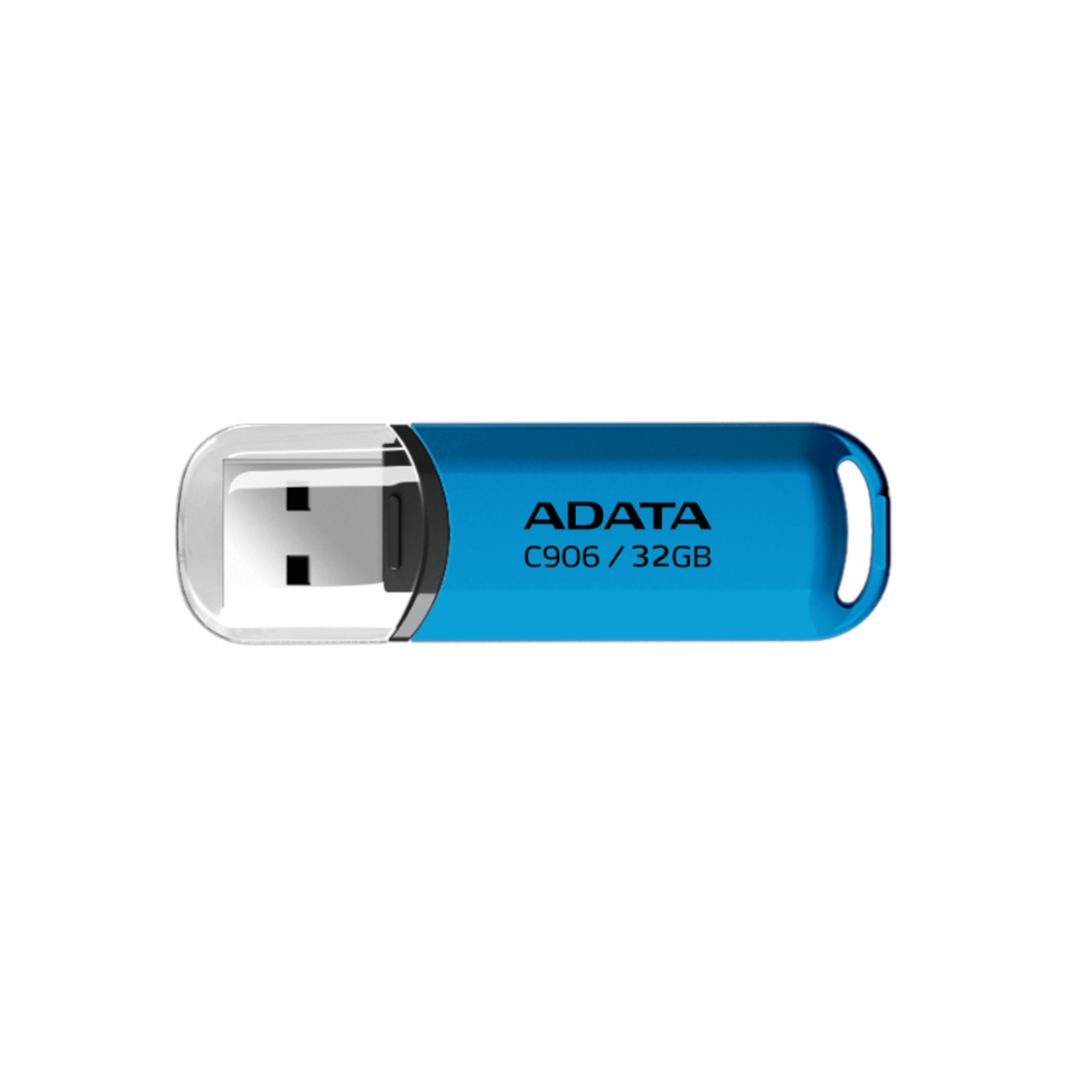 ADATA AC906-32G-RWB - 32 GB - USB Type-A - 2.0 - Cap - 9 g - Blue - Transparent