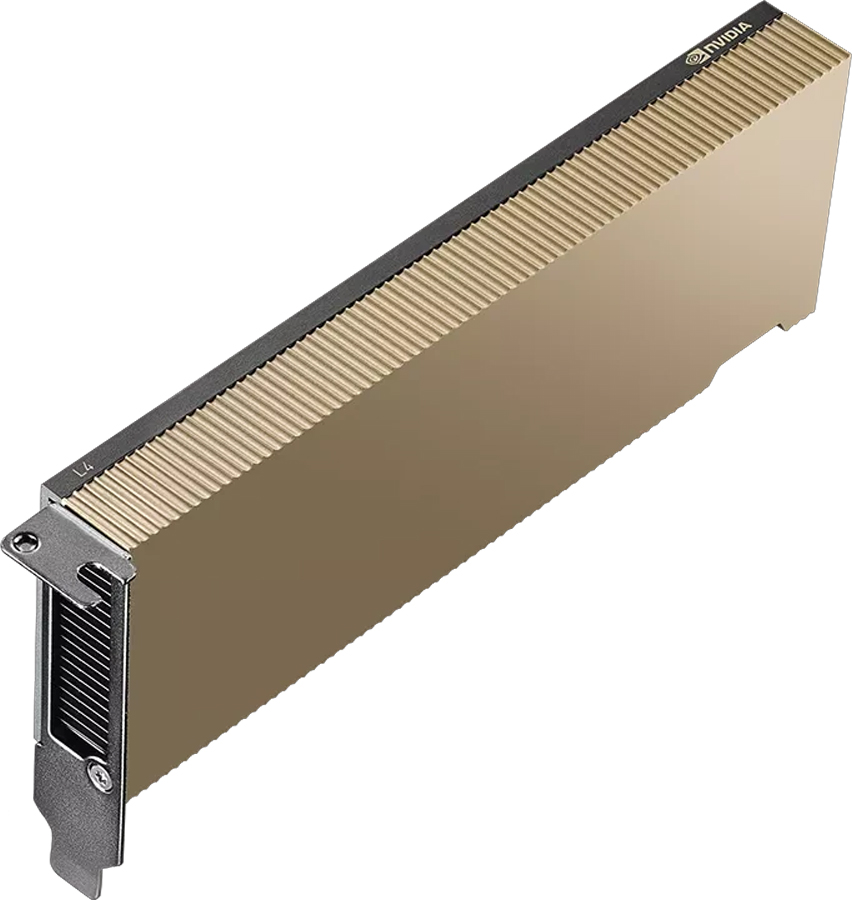 NVIDIA GPU-compute processor - L4 - GDDR6 - PCIe - PCI - 24,576 MB