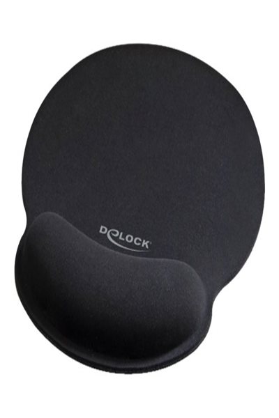 Delock Ergonomic - Musmatta - svart - 12559