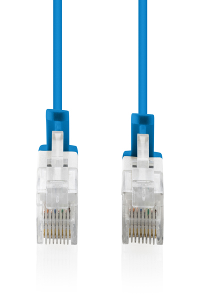 DIGITUS Patch Cable Cat 6 U-UTP Slim - Cable - Network - DK-1618-015S-BL