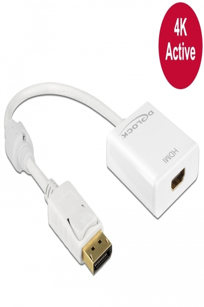 Delock-adapter Displayport 1.2 hane > HDMI hona 4K Aktiv - 62608