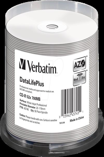 Verbatim DataLifePlus - 50 x CD-R - 43745