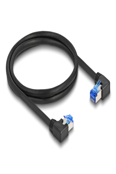Câble patch Delock - RJ-45 (M) coudé à droite vers RJ-45 (M) coudé à gauche