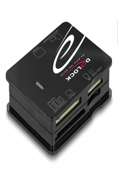 Delock Card reader (MMC, SD, xD, microSD, MS Micro, CFast Card) - 91007