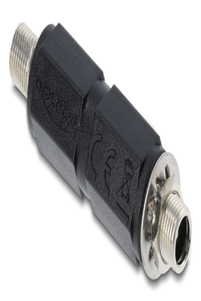 Delock Barrel Plug Adapter DC 5.5 x Jack with Thread - 90940