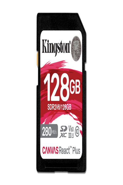 Kingston Canvas React Plus 128GB SDXC UHS-II V90 Minneskort