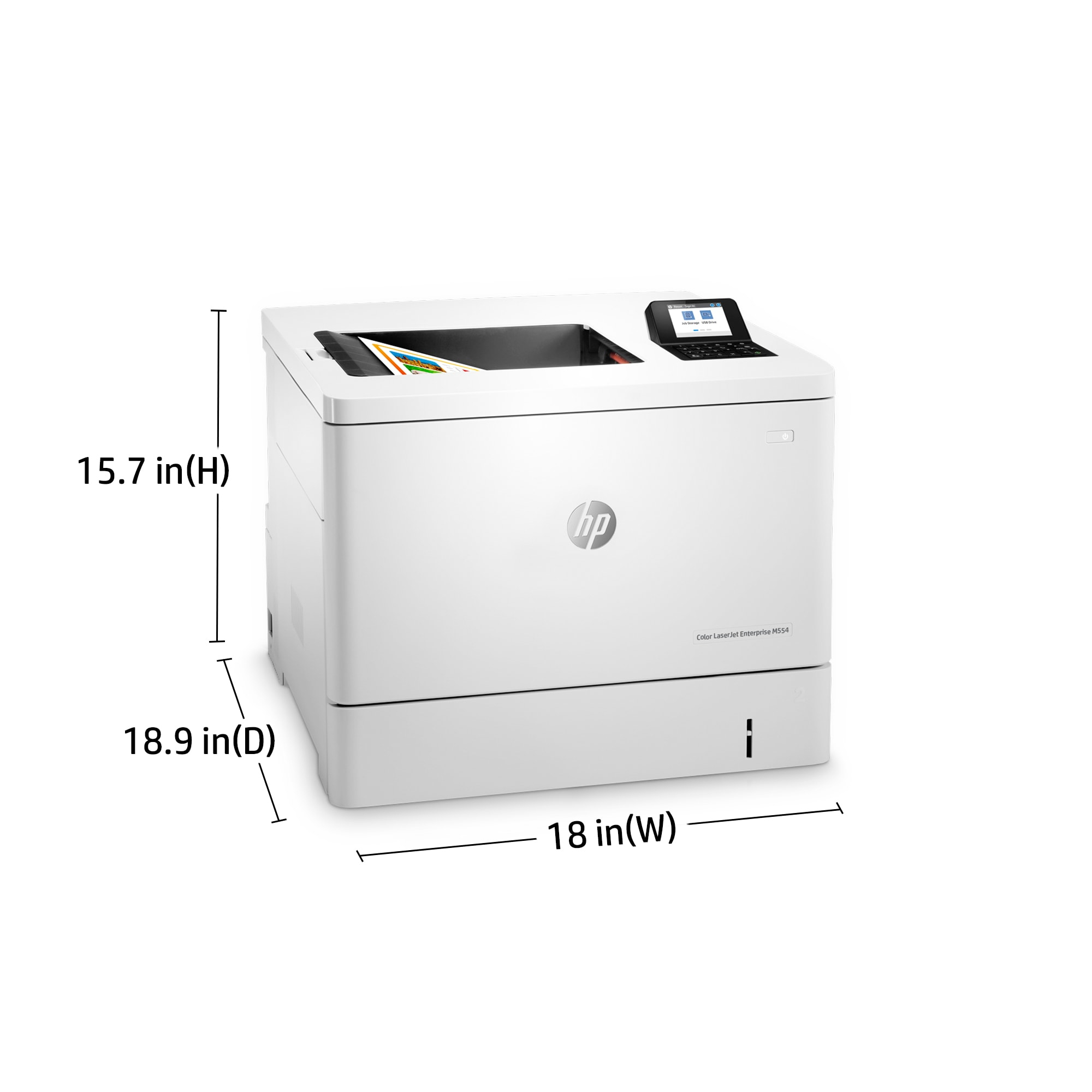 HP Color LaserJet Enterprise M554dn Printer - 7ZU81A