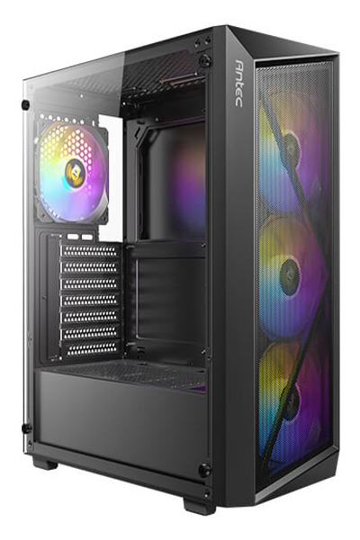 Antec AX67 ARGB Mid Tower Gaming Bl - Midi/Minitower - Mini tower - 0-761345-10207-0