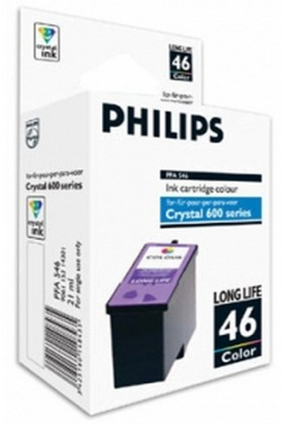 Philips Crystal 46 - Pigment-based ink - Cyan,Magenta,Yellow - Philips Crystal 650 - Crystal 660 - Crystal 655 - Crystal 680 - 1 pc(s) - Inkjet printing - High (XL) Yield - PFA546