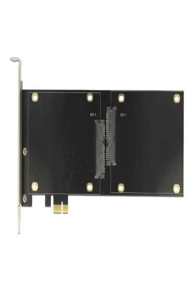 Delock PCI Express x1-kort för 2 x SATA-hårddiskar/SSD - 90348