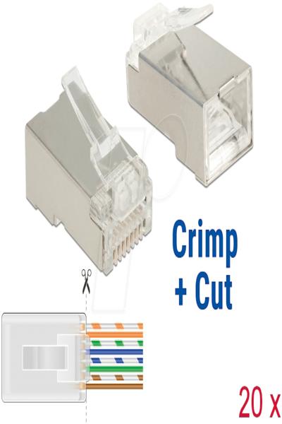 Delock Network connector - RJ-45 (M) - 86454
