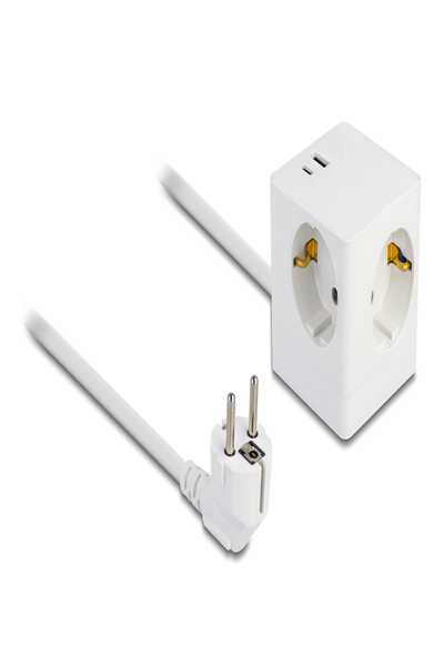 Delock Grenuttag - med barnsäkert lås, PD 3.0-laddare 20W - 11502