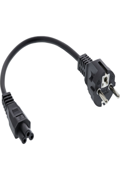 Câble d'alimentation InLine Type F pour ordinateur portable, fiche allemande « Mickey Mouse », noir, 3 m