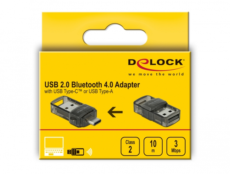 Delock USB2.0 Bluetooth 4.0 adapter (2") - 61002