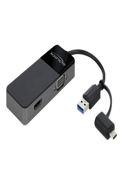 Delock adapter USB 3.0 to 4K HDMI + VGA - 64085