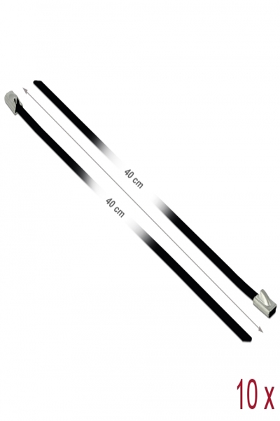 Serre-câbles Delock - 40 cm - noir (lot de 10)