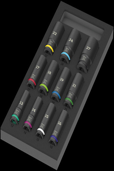 Wera 9725 Schaumstoffeinlage Zyklop C 1/2" Imp Deep Set 1