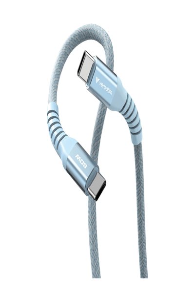 Verbatim Sync&Charge 60W USB-C/USB-C Magnetic blau 31852 - Cable - Digital