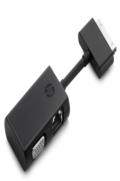 HP Dock Connector to Ethernet and VGA Adapter: Business, 60x150x15mm
