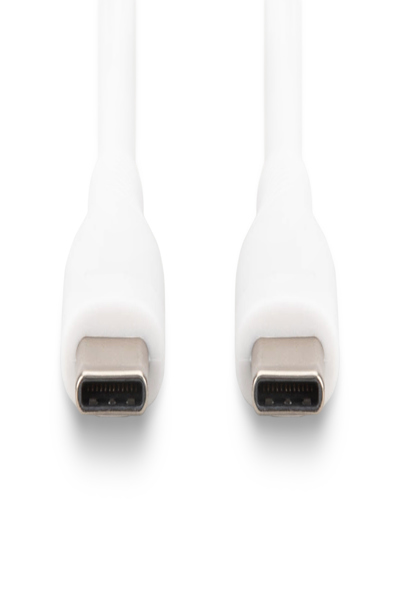 DIGITUS USB-kabel - 24-pins USB-C (hane) till 24-pins USB-C (hane) - AK-300341-020-W