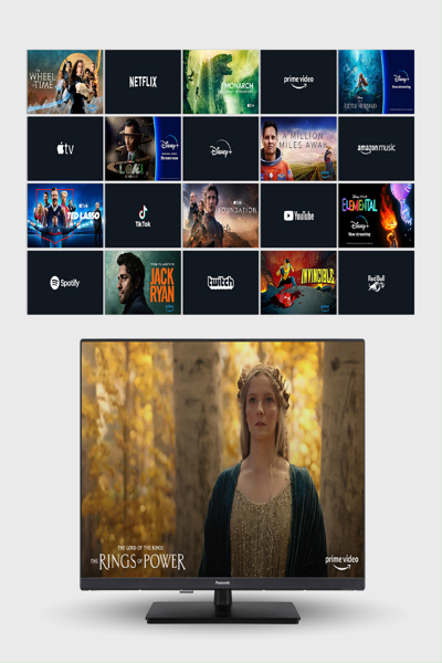 Panasonic TV-24S50AEZ, 61 cm (24"), 1366 x 768 pixels, HD, LCD, Smart TV, Black - TV-24S50AEZ