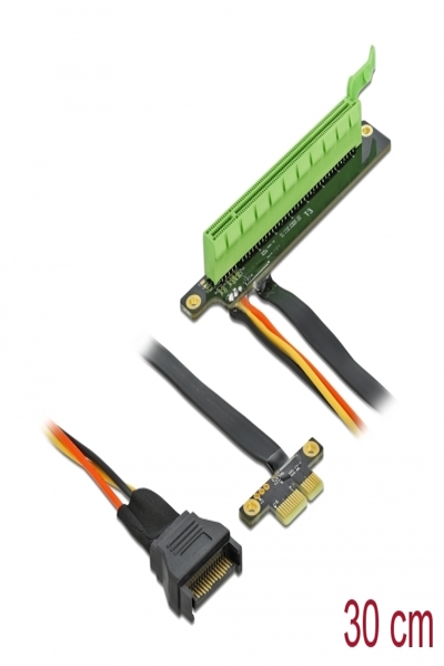 Delock PCI Express x1 to x16 with flexible cable - 85762