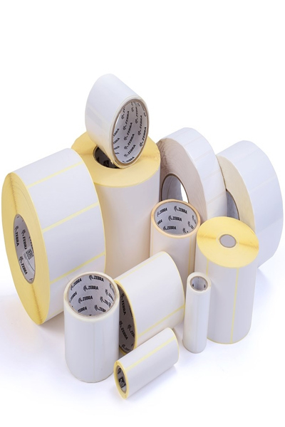 Zebra 3005668 White Self-Adhesive Paper Thermal Transfer - 3005668