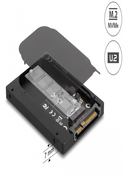 Delock Interface adapter - 7 mm height, converter, SFF-8639 to M.2 Key M - 63379