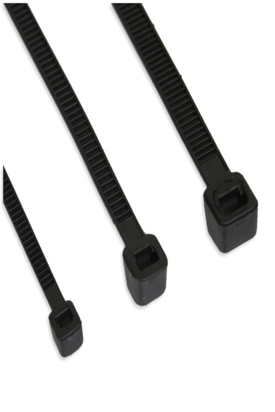 Colliers de serrage InLine longueur 400 mm largeur 7,2 mm noir 100 pièces.