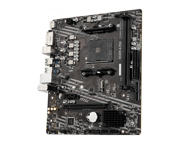 MSI A520M-A PRO - Carte mère - micro ATX - 7C96-001R