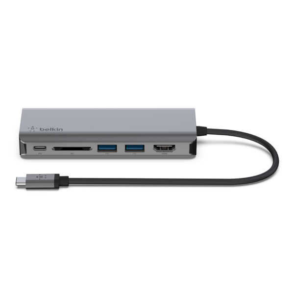 Belkin CONNECT USB-C 6-in-1 multiport adapter - AVC008BTSGY