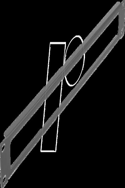 Delock Rack panel - with opening - 66674