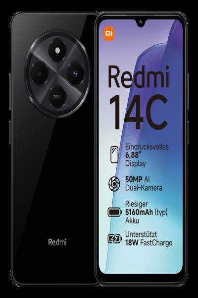 Xiaomi Redmi 14C 128 Go - Noir nuit - Téléphone portable - 128 Go