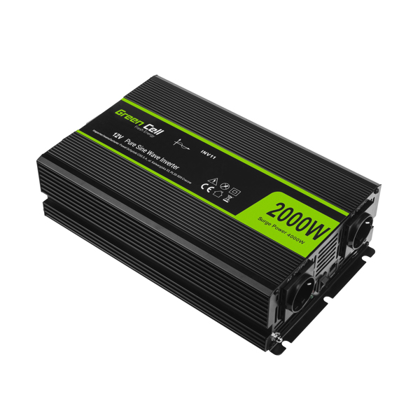 Green Cell INV11 - Universal - Bil - 12V - 12W - DC-till-AC - INV11