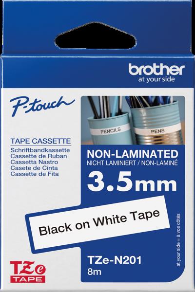 Brother TZe-N201 - Noir sur blanc