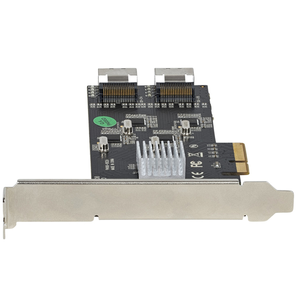 StarTech SATA PCIe Controller 8 Port - 6 Gbit/s PCI Express SATA adapter - SATA PCIe interface card - PCI-e x4 Gen 2 to SATA III - SATA HDD/SSD (8P6G PCIE SATA CARD) - 8P6G-PCIE-SATA-CARD